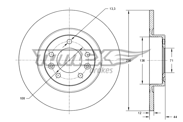 TOMEX Brakes TX 73-68...